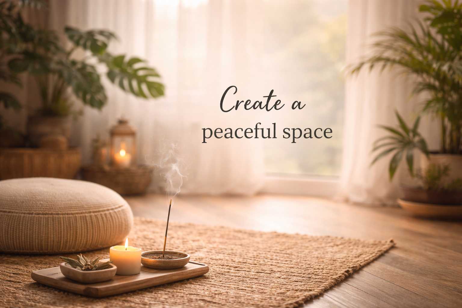 Incense with dried flowers and stones