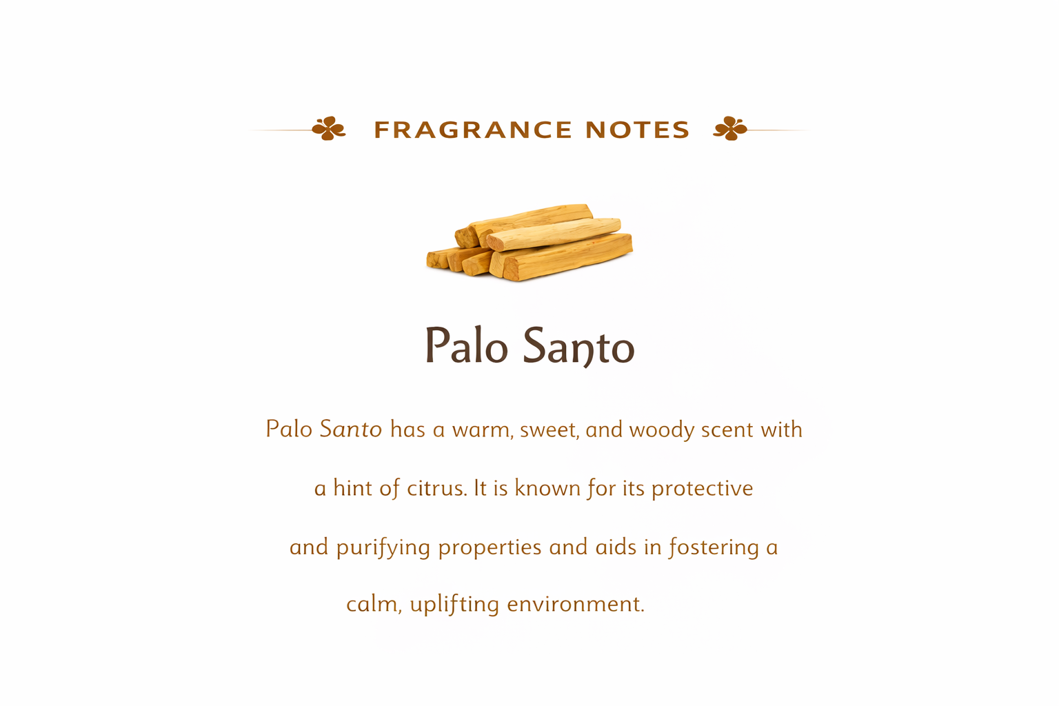 Palo Santo fragrance note